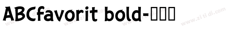 ABCfavorit bold字体转换